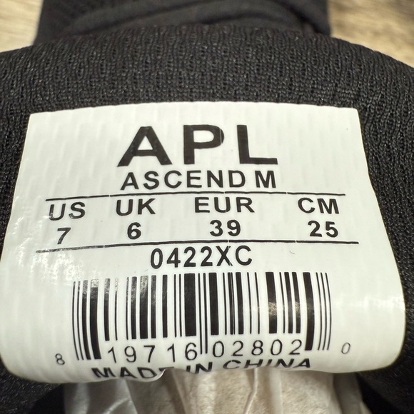 Athletic Propulsion Lab APL Shoes Mens‎ Sz:7 Training Shoes Ascend Black/White main image 4